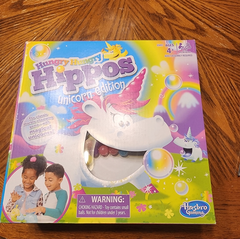 New in box Hungry Hubgry Hippos Unicorn Edition